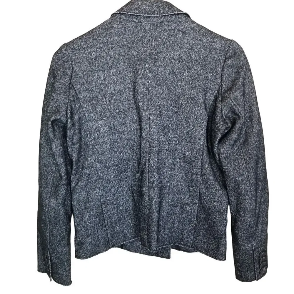 J. Crew Womens Thandie Wool Blazer Sz 2 Career Corp Dark Academia Preppy Capsule - Picture 9 of 9